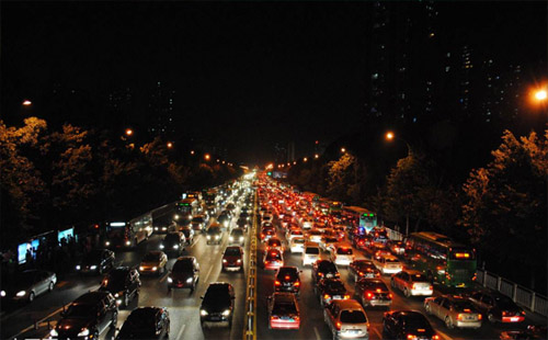 武漢三金潭立交橋（通車時間）