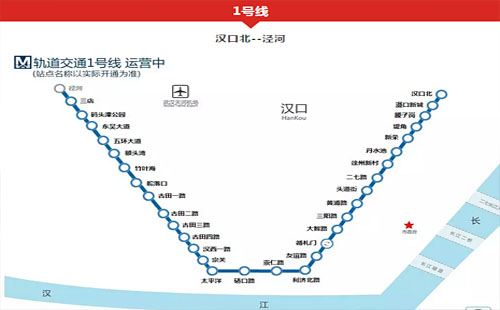 武漢地鐵1號線首末班車幾點(diǎn)2019