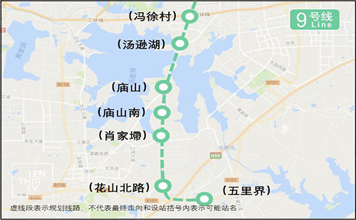 武漢地鐵9號線最新消息 武漢地鐵9號線最新線路圖+具體站點(diǎn)