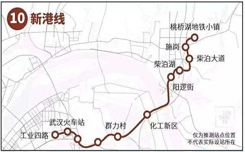 武漢陽(yáng)邏新港線站點(diǎn)最新消息（站點(diǎn)規(guī)劃圖）