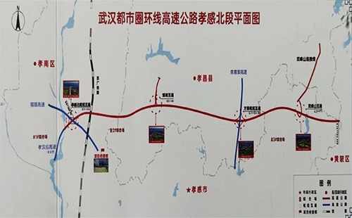 武漢六環(huán)線孝感北段走向及規(guī)劃圖