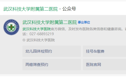 武漢科技大學附屬第二醫(yī)院幼兒園體檢預約入口流程