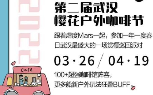 2022第二屆武漢櫻花戶外咖啡節(jié)活動時間及內(nèi)容
