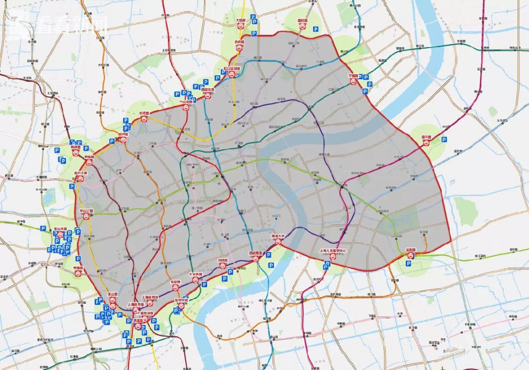 2021上海外牌限行時間和路段 (高架+內(nèi)環(huán)地面)